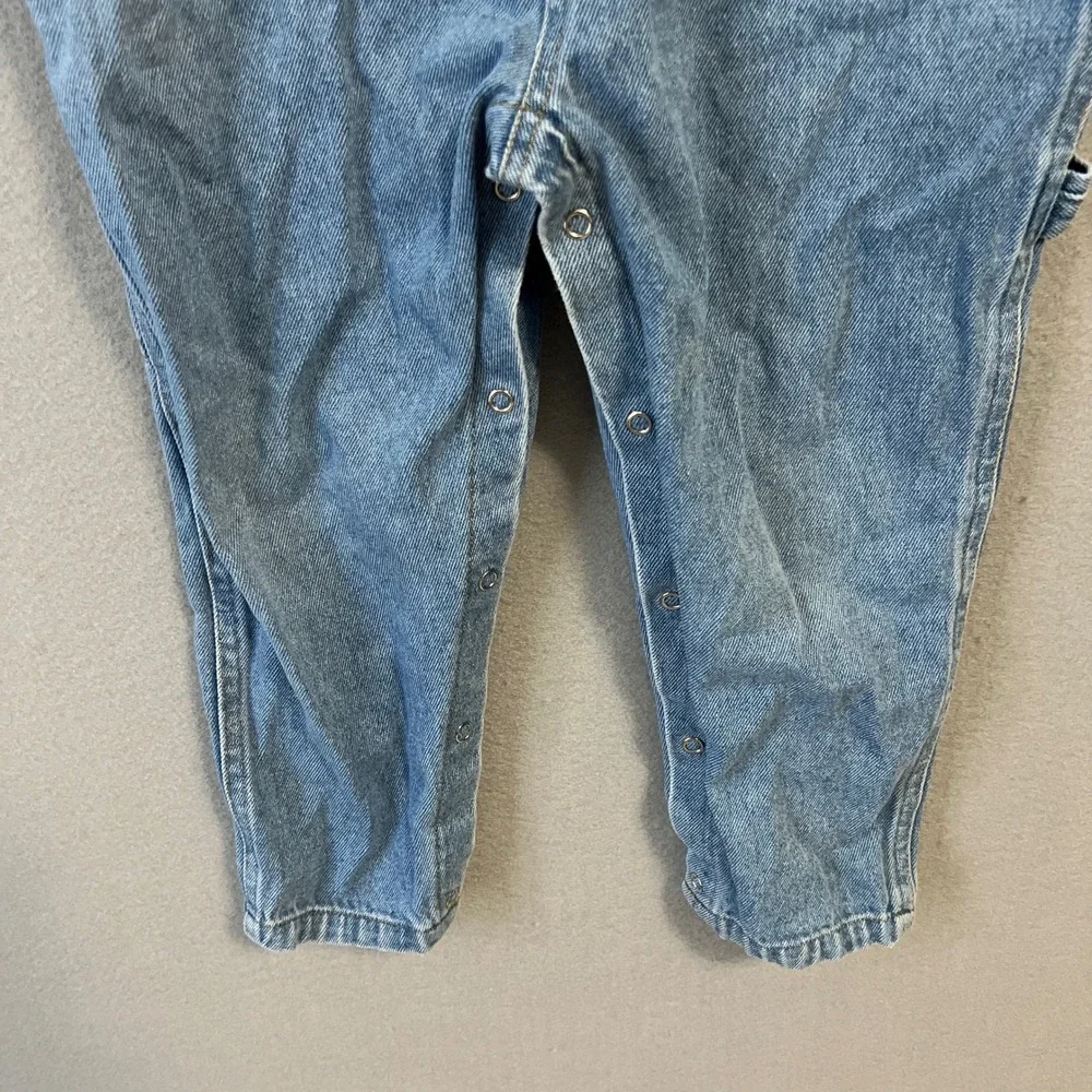 Vintage Sesame Street Overalls Kids 5T Blue Denim Muppets Big Bird Elmo Cookie